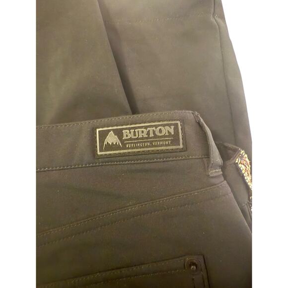 Burton Women’s Softshell Performance Pants Black – Zip Pockets – Size Medium - Picture 5 of 11
